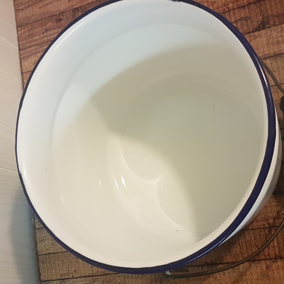 Vintage Covered enamel pail - Picture 3 of 9